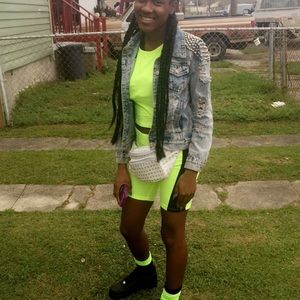 bags and shorts and shoes